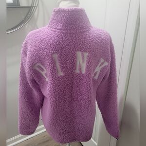 PINK Victoria's Secret Women's Purple Sherpa Jacket